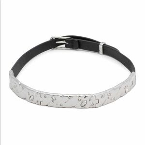 COPY - Alexis Bittar Silver Jeweled Hinged Leathe…